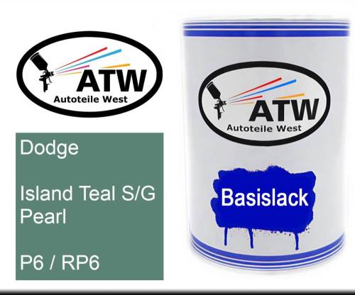 Dodge, Island Teal S/G Pearl, P6 / RP6: 500ml Lackdose, von ATW Autoteile West.